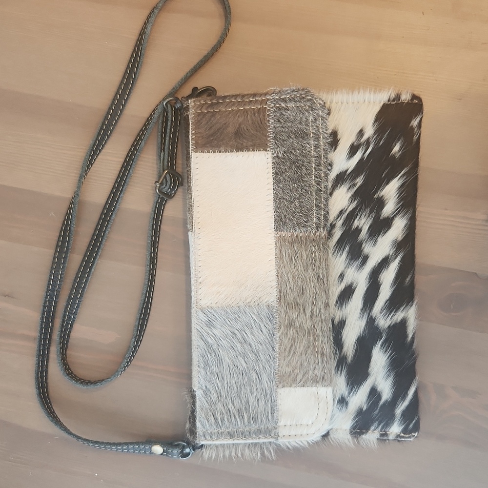 Myra Patchwork Leather Crossbody Bag - image 1